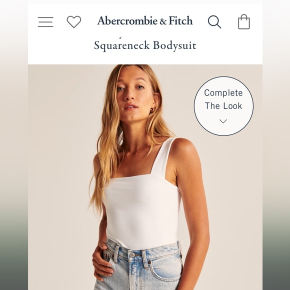 Abercrombie Dark Yellow/Mustard Squareneck Bodysuit - Picture 4 of 6